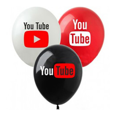 Шар 12" Ютуб "YouTube" (1 шт)