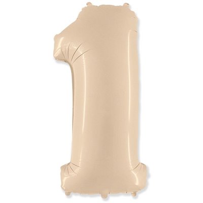 Цифра 1 – 40″ Flexmetal Кремова Satin Cream